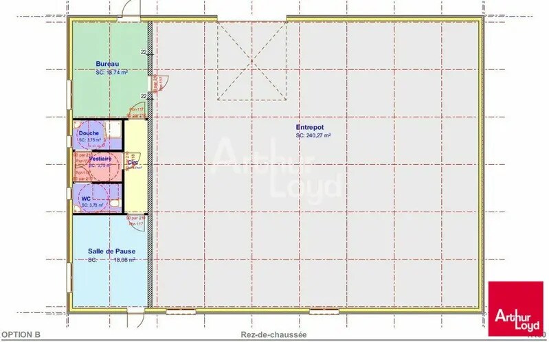 Local d’activités dans Vineuil à louer - Plan d’étage – Image 2 sur 3