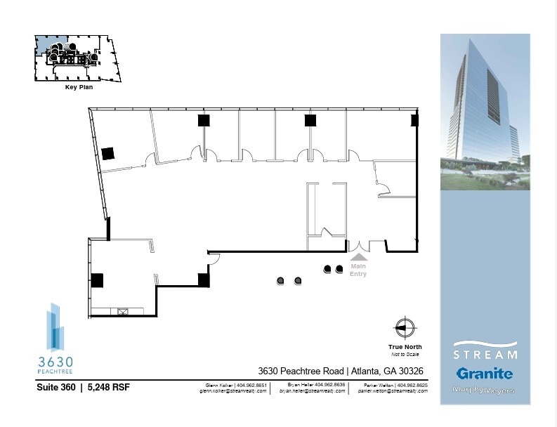 3630 Peachtree Rd NE, Atlanta, GA à louer Plan d’étage– Image 1 sur 1