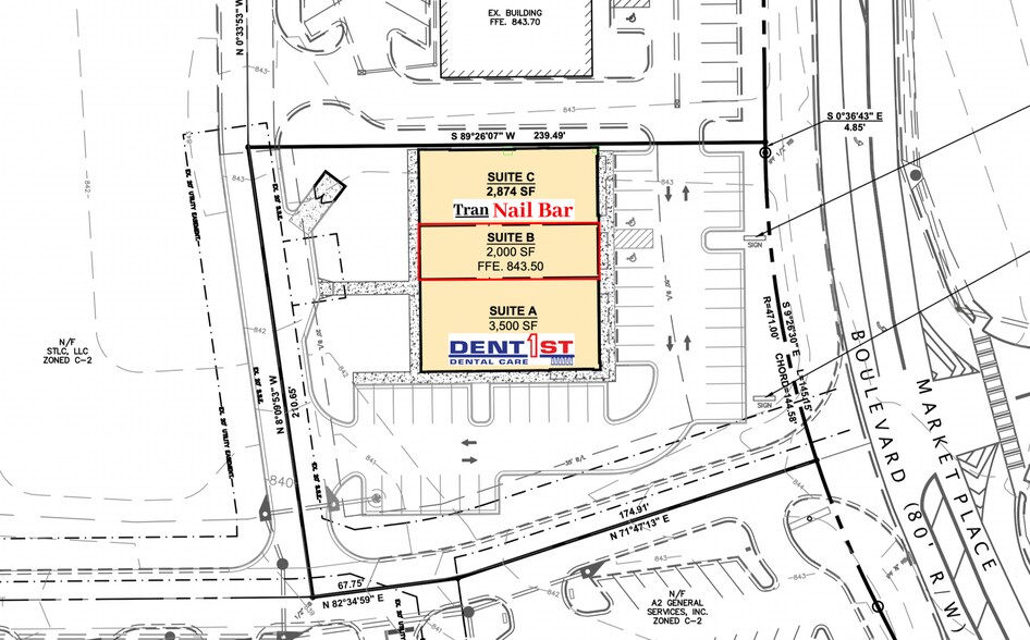 680 MarketPlace Blvd, Locust Grove, GA à louer - Plan de site – Image 3 sur 8