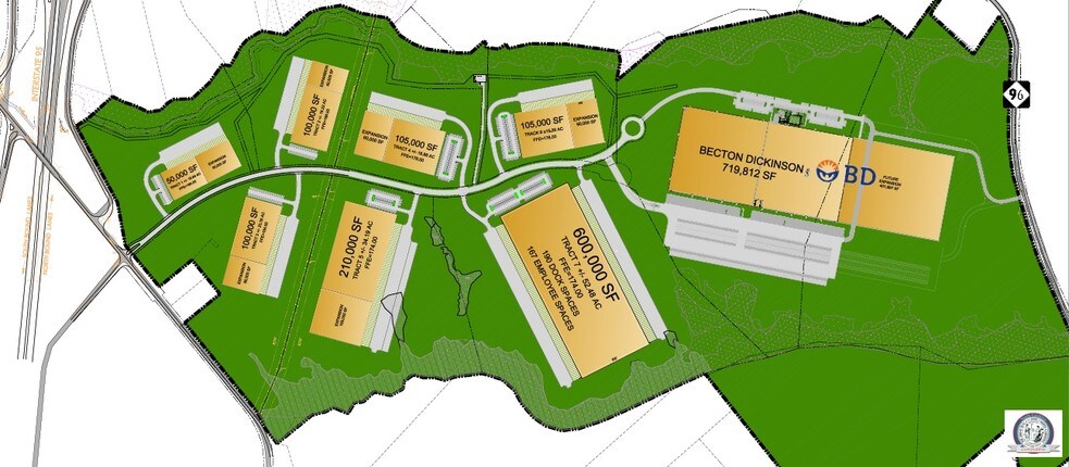 Four Oaks Pky, Four Oaks, NC à louer - Plan de site – Image 2 sur 2