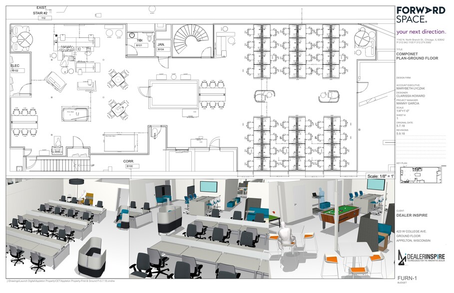 423 W College Ave, Appleton, WI à louer - Plan de site – Image 1 sur 4