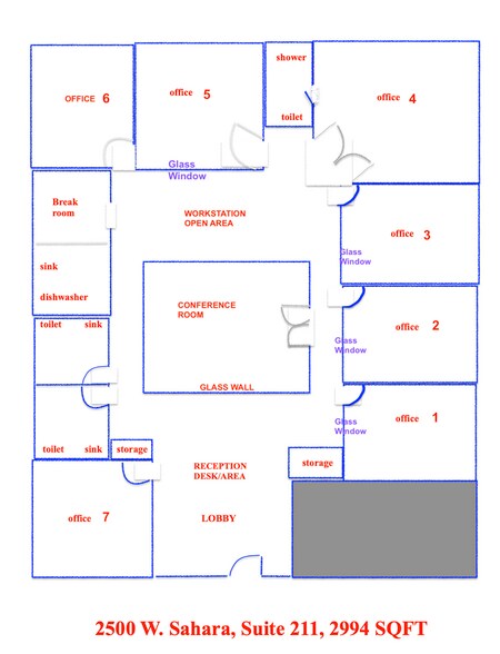 2500 W Sahara Ave, Las Vegas, NV à louer - Photo de l’immeuble – Image 2 sur 8