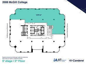 2000 Av McGill College, Montréal, QC à louer Plan d’étage– Image 1 sur 1