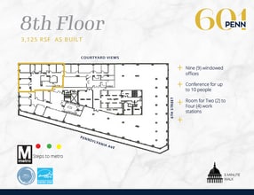 601 Pennsylvania Ave NW, Washington, DC à louer Plan d’étage– Image 1 sur 3