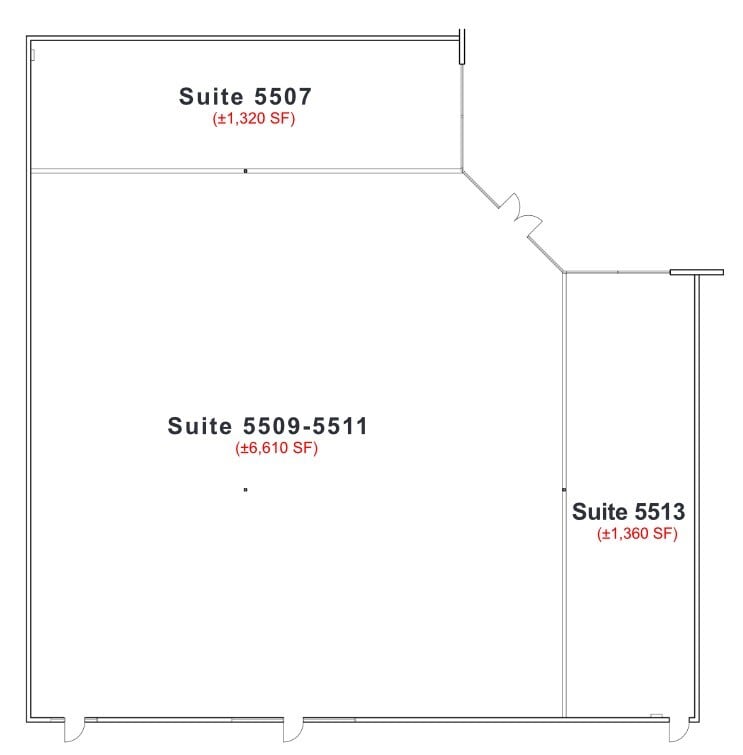 5487-5597 Clairemont Mesa Blvd, San Diego, CA à louer Plan d’étage– Image 1 sur 1