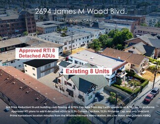 Plus de détails pour 2694 James M Wood Blvd, Los Angeles, CA - Logement à vendre