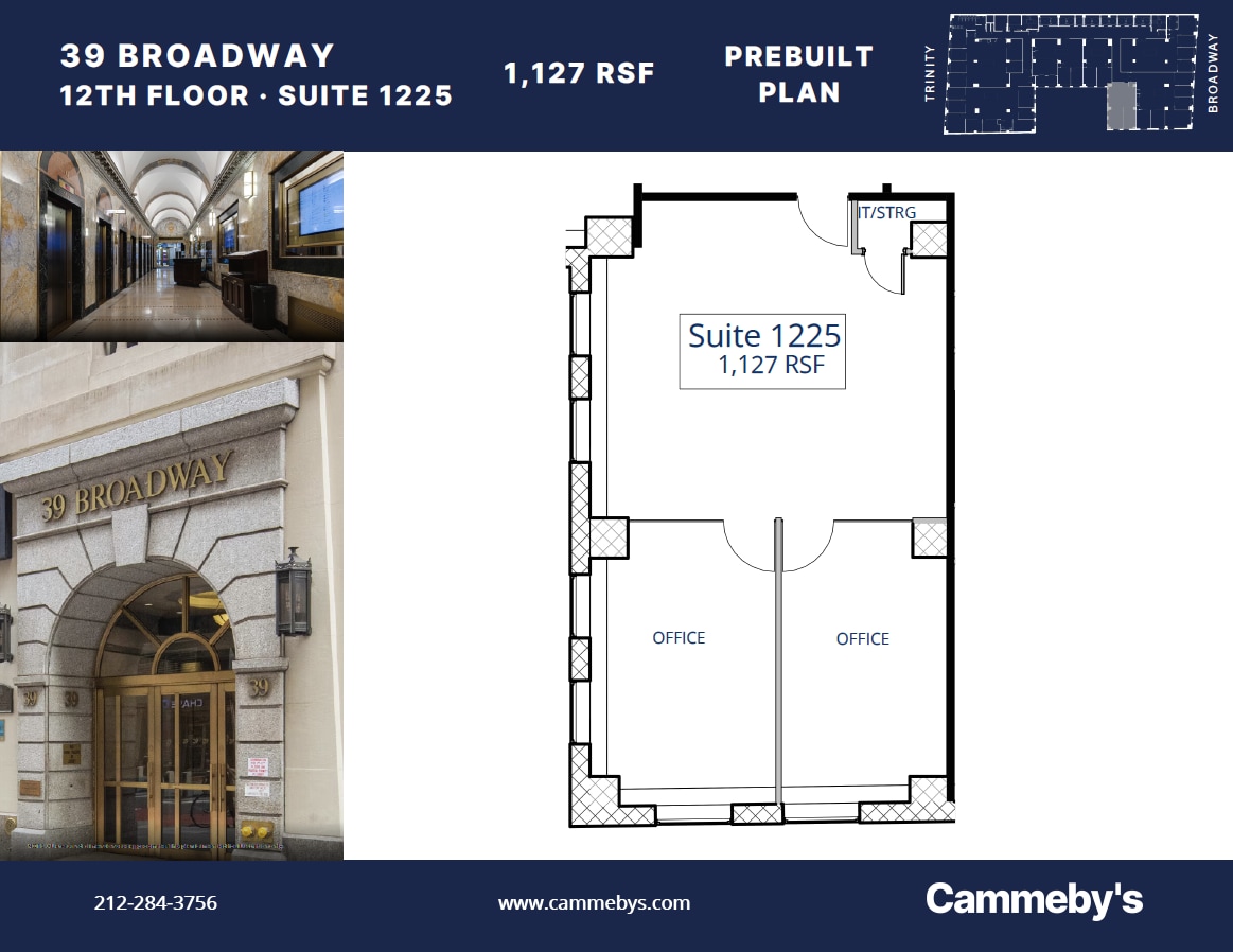 39 Broadway, New York, NY à louer Plan d’étage– Image 1 sur 1