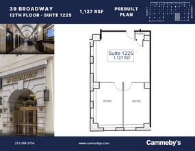 39 Broadway, New York, NY à louer Plan d’étage– Image 1 sur 1