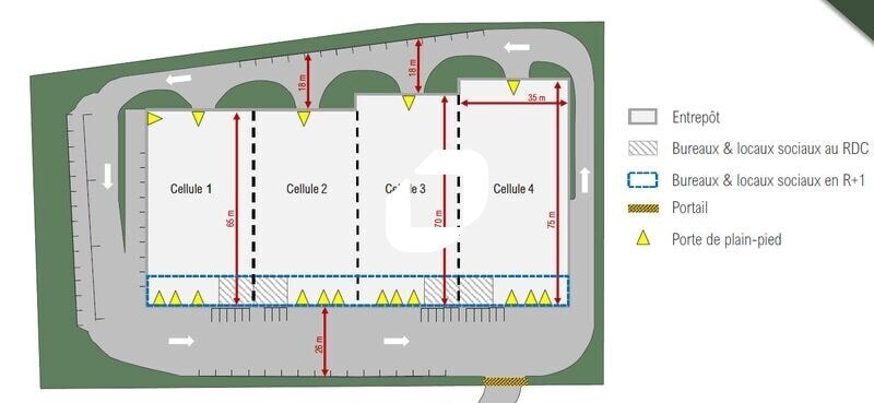 11-13 Avenue Jeanne Garnerin, Wissous à louer - Plan de site – Image 2 sur 2