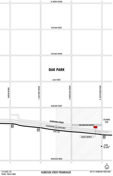 201-211 Harrison St, Oak Park, IL à vendre - Aérien – Image 2 sur 12