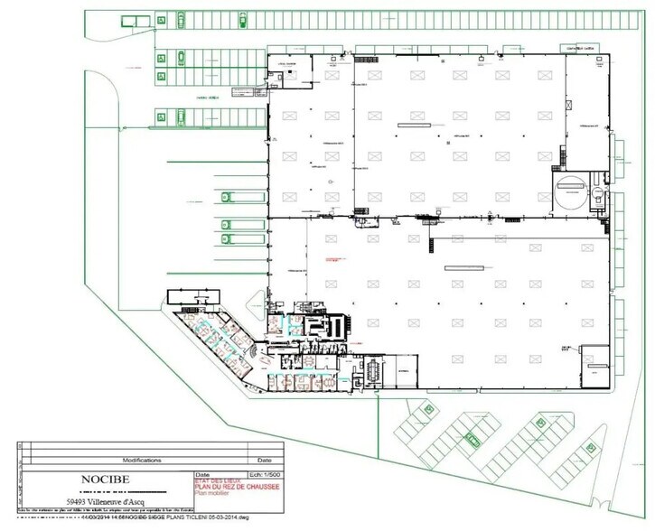 Bureau dans Villeneuve-d'Ascq à louer - Plan d’étage – Image 2 sur 3