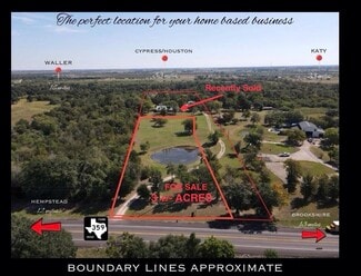 Plus de détails pour 13380 FM 359 rd, Hempstead, TX - Terrain à vendre