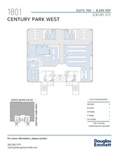 1801 Century Park W, Los Angeles, CA à louer Plan d’étage– Image 1 sur 1