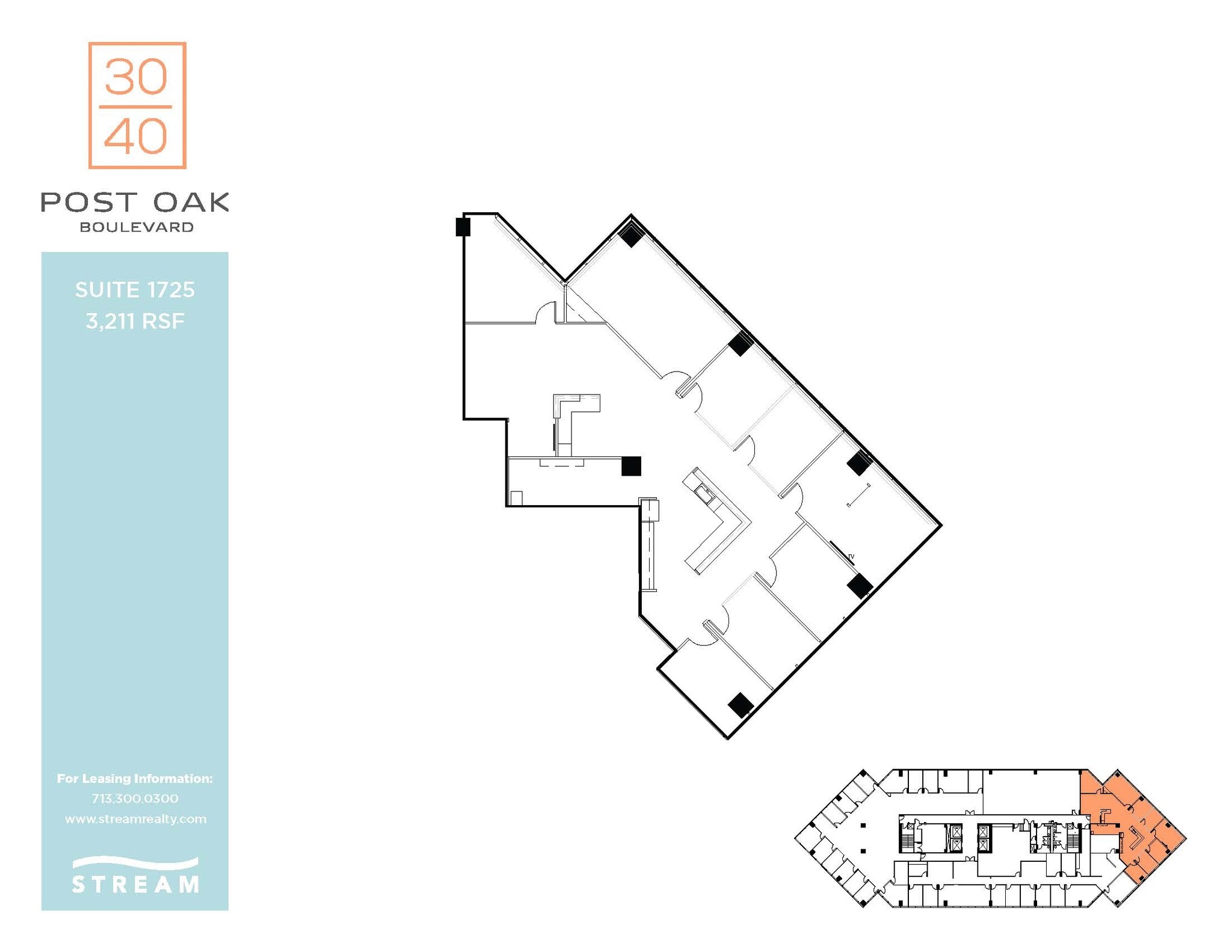 3040 Post Oak Blvd, Houston, TX à louer Plan d’étage– Image 1 sur 1