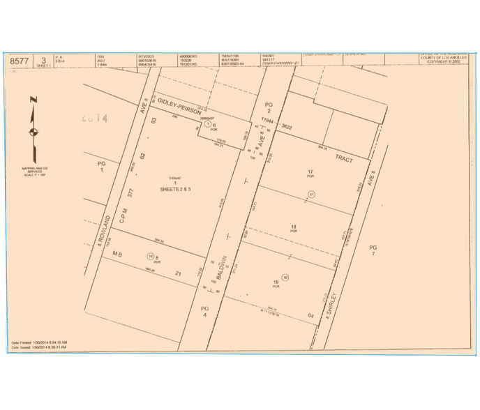 4420 Baldwin Ave, El Monte, CA à louer - Plan cadastral – Image 2 sur 2