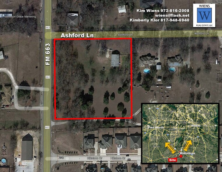 216 Ashford Ln, Midlothian, TX à vendre - Aérien – Image 2 sur 4
