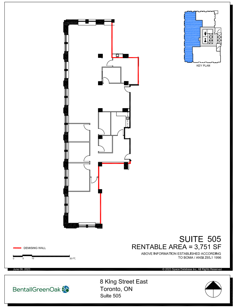 8 King St E, Toronto, ON à louer Plan d’étage– Image 1 sur 1
