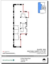 8 King St E, Toronto, ON à louer Plan d’étage– Image 1 sur 1
