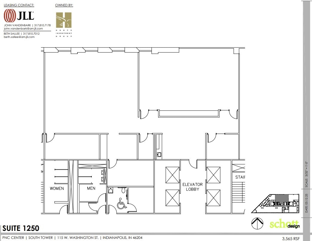 101-115 W Washington St, Indianapolis, IN à louer Plan d’étage– Image 1 sur 1