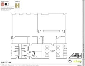 101-115 W Washington St, Indianapolis, IN à louer Plan d’étage– Image 1 sur 1