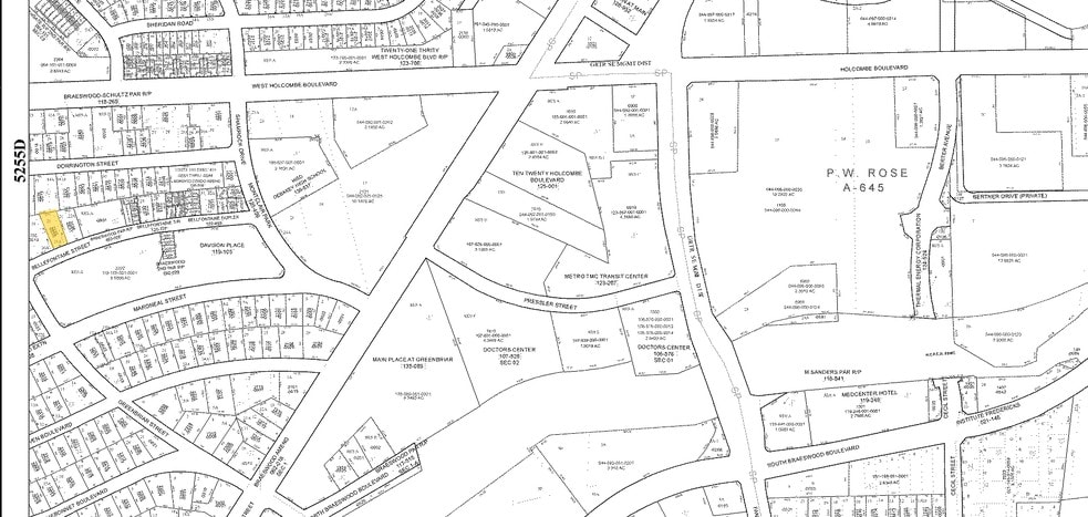 2232 Bellefontaine, Houston, TX à vendre - Plan cadastral – Image 2 sur 11