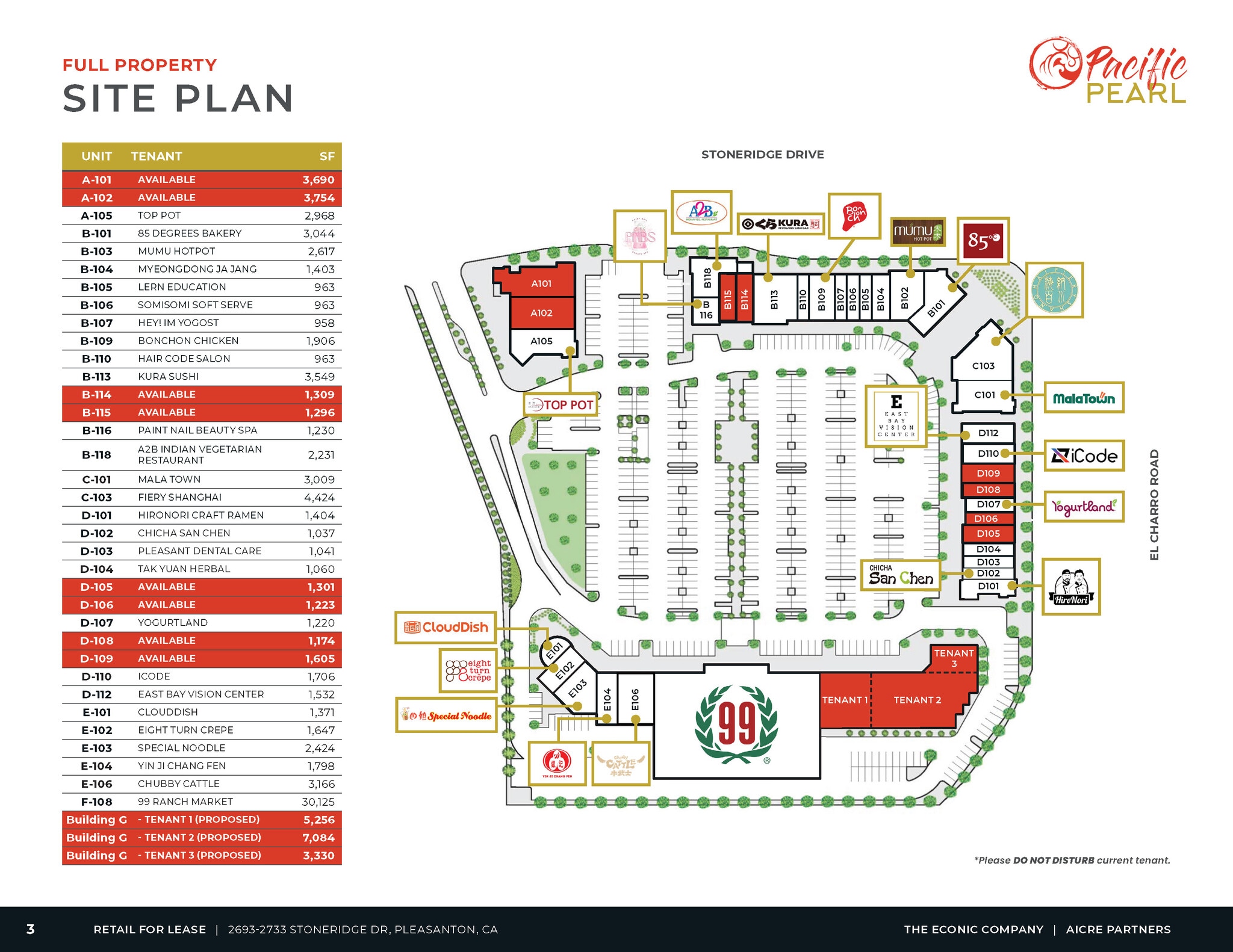 El Charro Rd, Pleasanton, CA à louer Plan de site– Image 1 sur 1