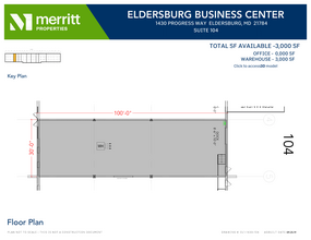 1393 Progress Way, Eldersburg, MD à louer Plan d’étage– Image 1 sur 2