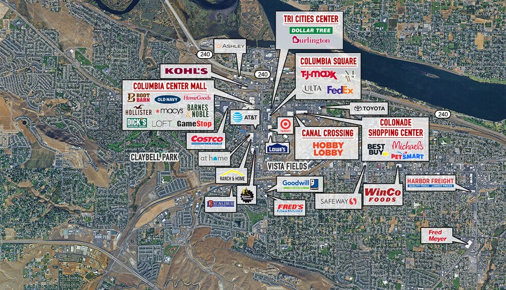 845 N Columbia Center Blvd, Kennewick, WA à louer - Photo de l’immeuble – Image 3 sur 4