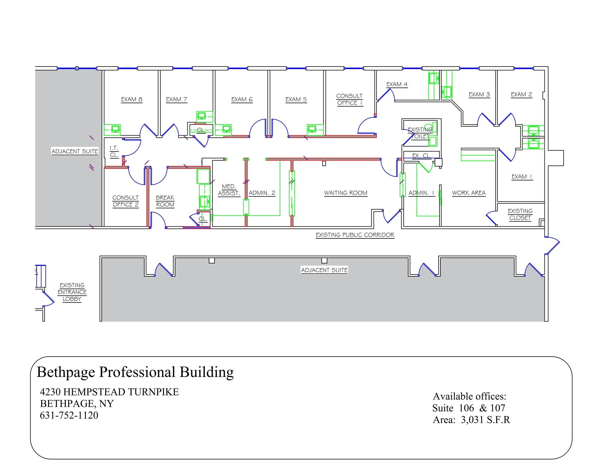 4230-4250 Hempstead Tpke, Bethpage, NY à louer Plan de site– Image 1 sur 1