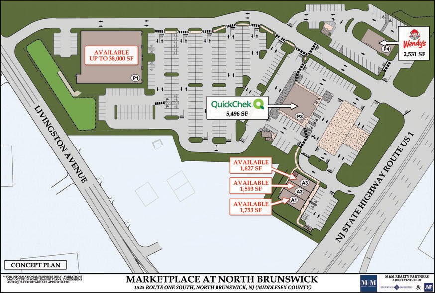1505 US Highway 1, North Brunswick, NJ à louer - Plan de site – Image 2 sur 3