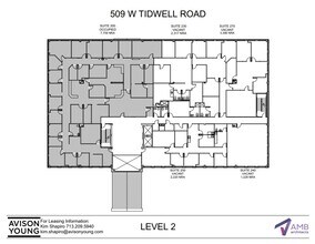 509 W Tidwell Rd, Houston, TX à louer Plan d’étage– Image 2 sur 2