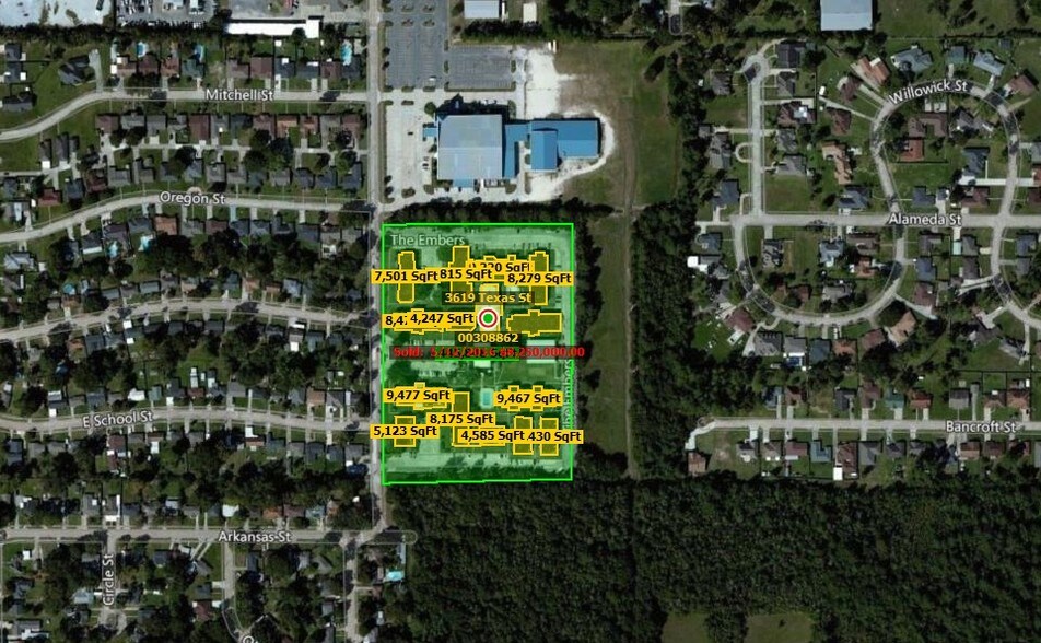 3619 Texas St, Lake Charles, LA à vendre - Plan cadastral – Image 2 sur 53