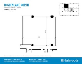 10 Glenlake Pky NE, Atlanta, GA à louer Plan de site– Image 1 sur 1