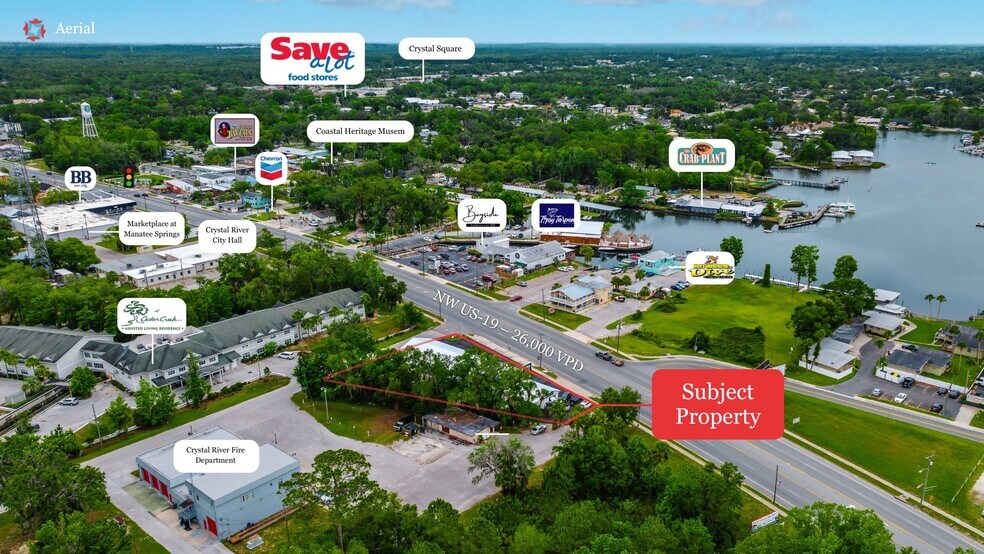 309 NW Us Highway 19, Crystal River, FL à vendre - Aérien – Image 3 sur 5