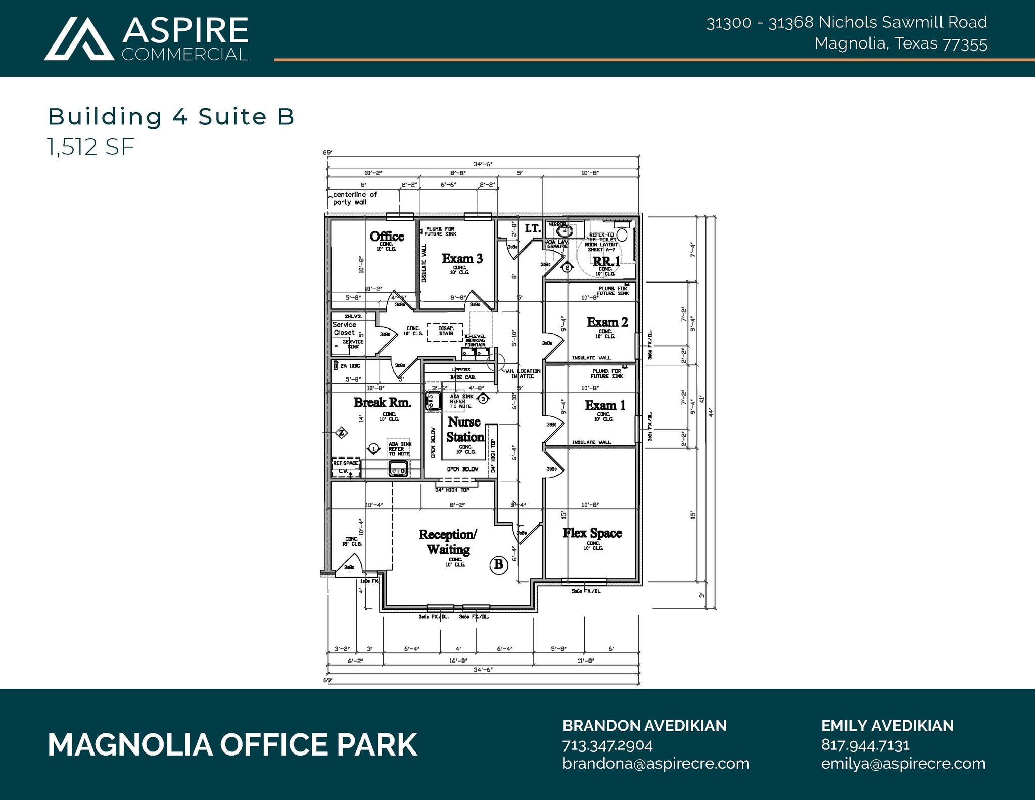 31368 Nichols Sawmill Rd, Magnolia, TX à louer Plan d’étage– Image 1 sur 2
