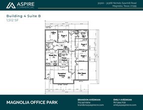 31368 Nichols Sawmill Rd, Magnolia, TX à louer Plan d’étage– Image 1 sur 2