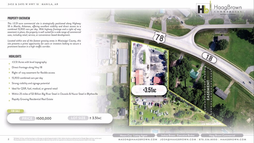 3453 W State Highway 18, Manila, AR à vendre - Aérien – Image 2 sur 4