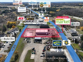 830 S Chestnut St, Reed City, MI - VUE AÉRIENNE vue de carte - Image1