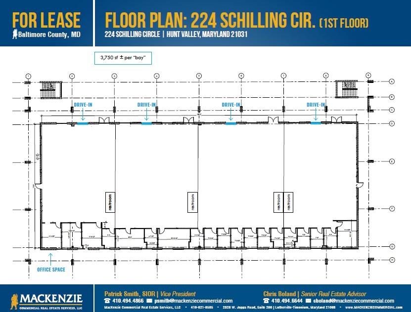 224 Schilling Cir, Hunt Valley, MD à louer Plan d’étage– Image 1 sur 1