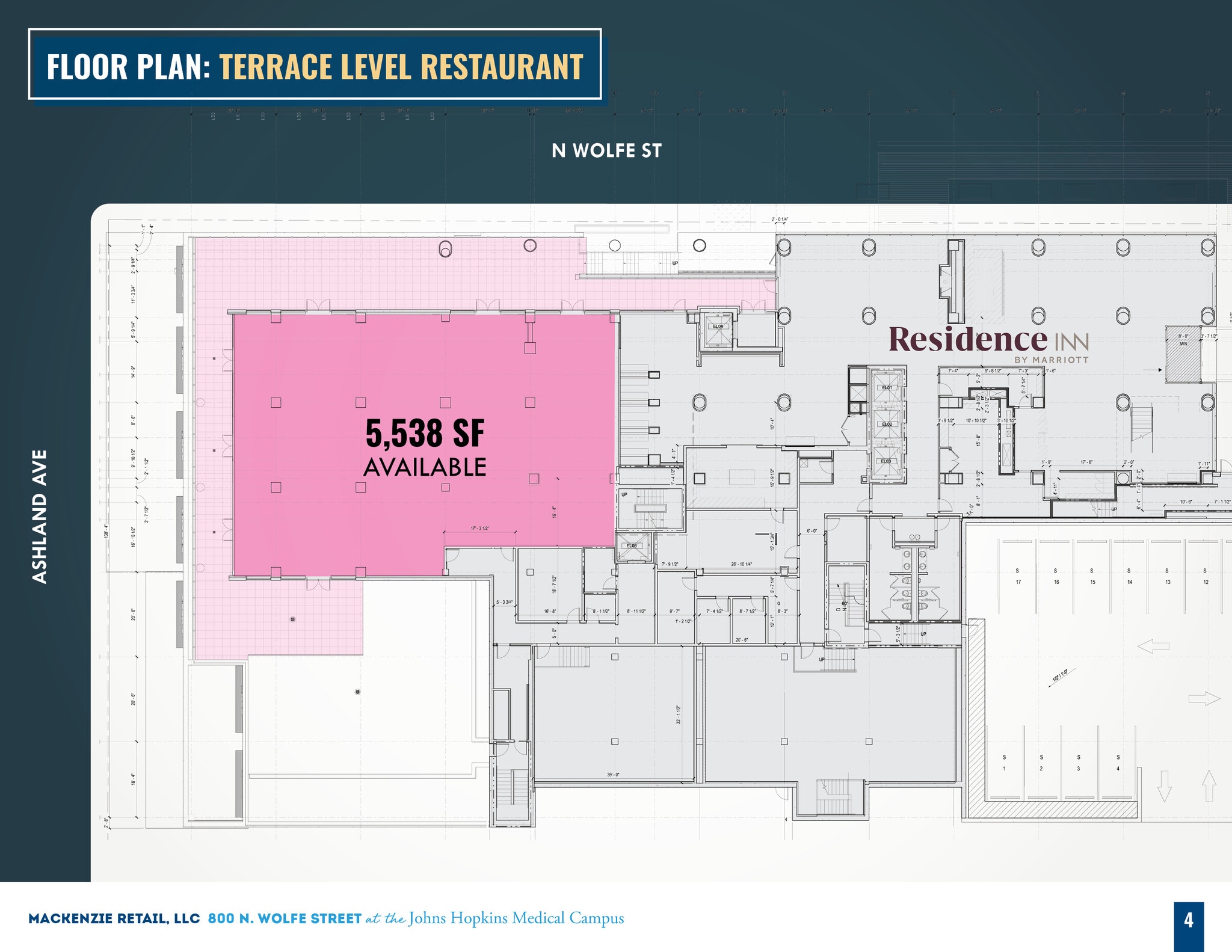 800 N Wolfe St, Baltimore, MD à louer Plan d’étage– Image 1 sur 1