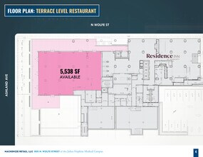 800 N Wolfe St, Baltimore, MD à louer Plan d’étage– Image 1 sur 1