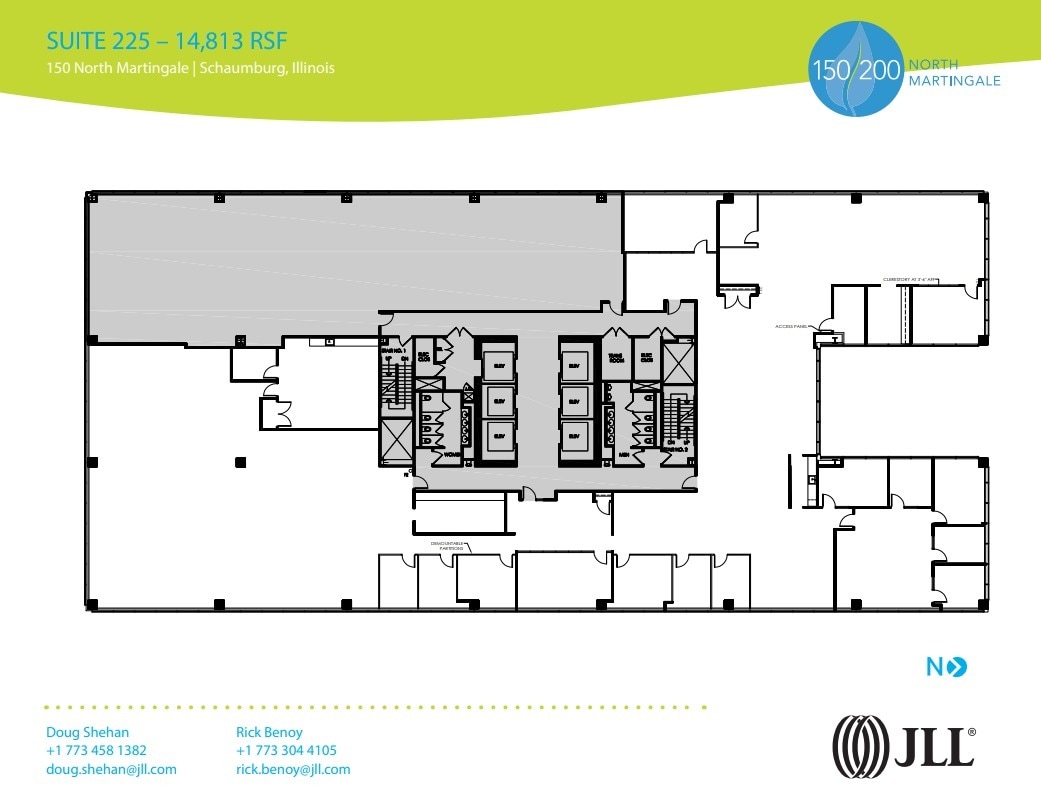 150 N Martingale Rd, Schaumburg, IL à louer Plan d’étage– Image 1 sur 1