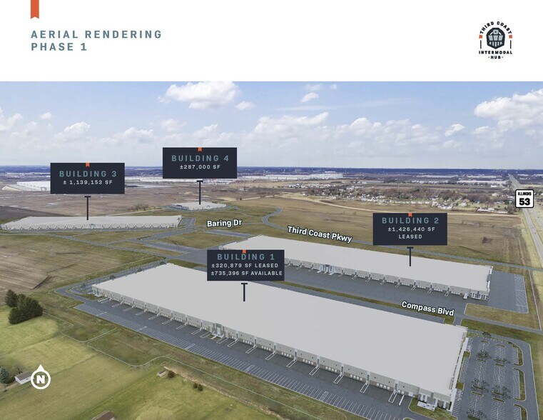 SWC Millsdale Rd & Route 53, Joliet, IL à louer - Photo de l’immeuble – Image 2 sur 3