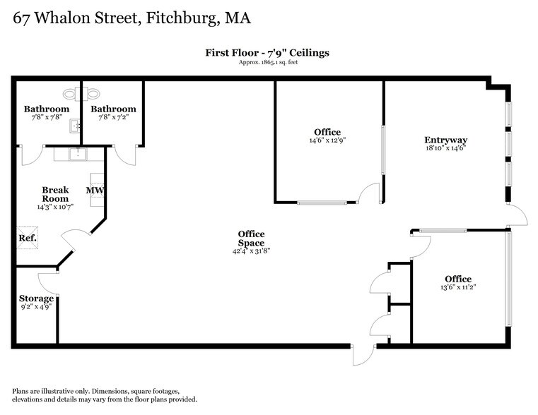 59-63 Whalon St, Fitchburg, MA à louer - Plan d’étage – Image 2 sur 40