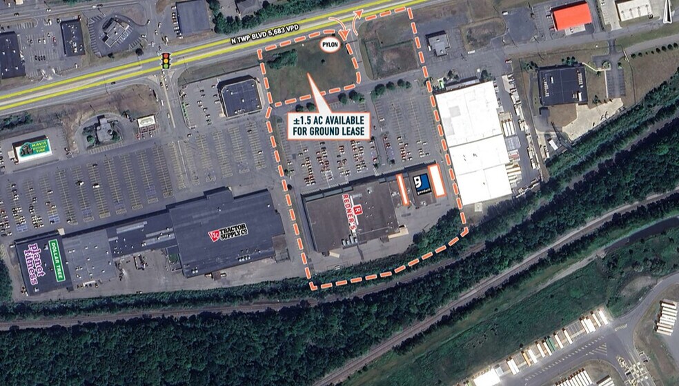 2000-2080 N Township Blvd, Pittston, PA à louer - Aérien – Image 2 sur 3