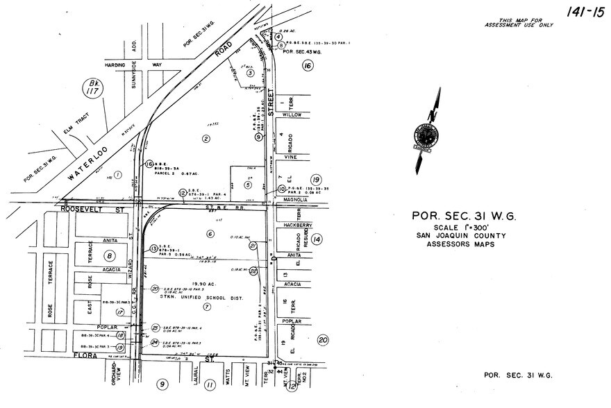 1051 D St, Stockton, CA à vendre - Plan cadastral – Image 2 sur 2