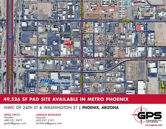 Plus de détails pour NWC 24th St & Washington St, Phoenix, AZ - Terrain à louer