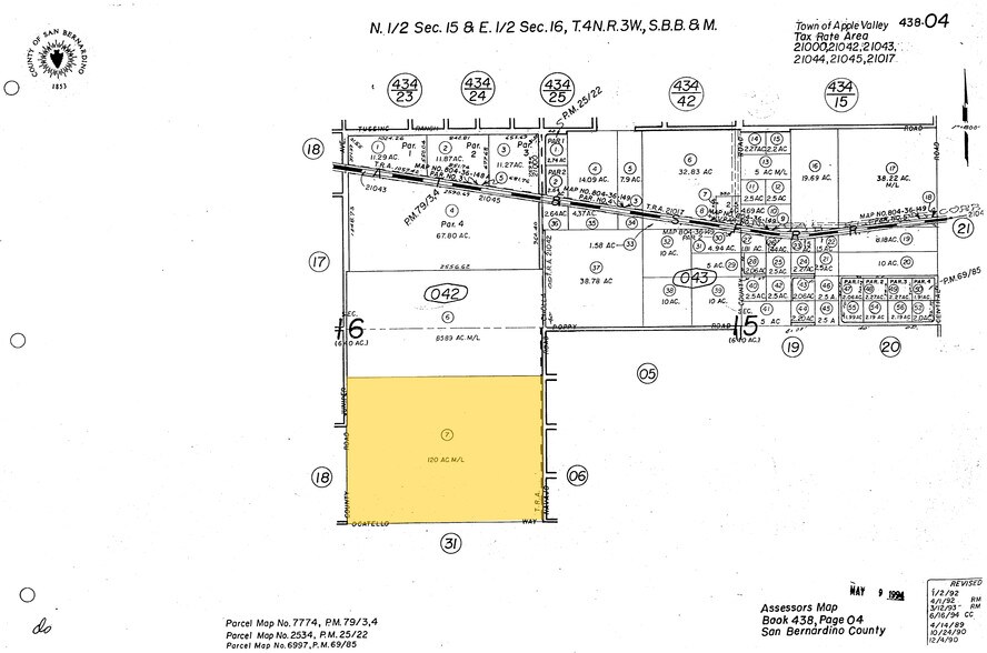 0 Ocatillo Way, Apple Valley, CA à vendre - Plan cadastral – Image 2 sur 3