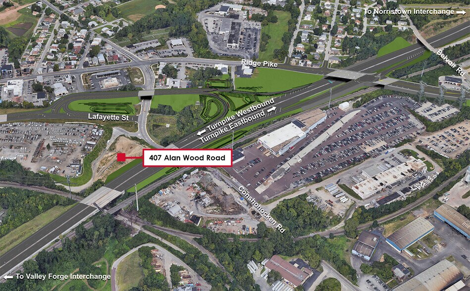 407 Alan Wood Rd, Conshohocken, PA à vendre - Photo de l’immeuble – Image 3 sur 10