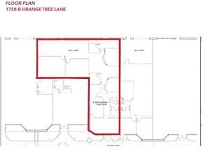 1765-1795 Orange Tree Ln, Redlands, CA à louer Plan d’étage– Image 2 sur 2